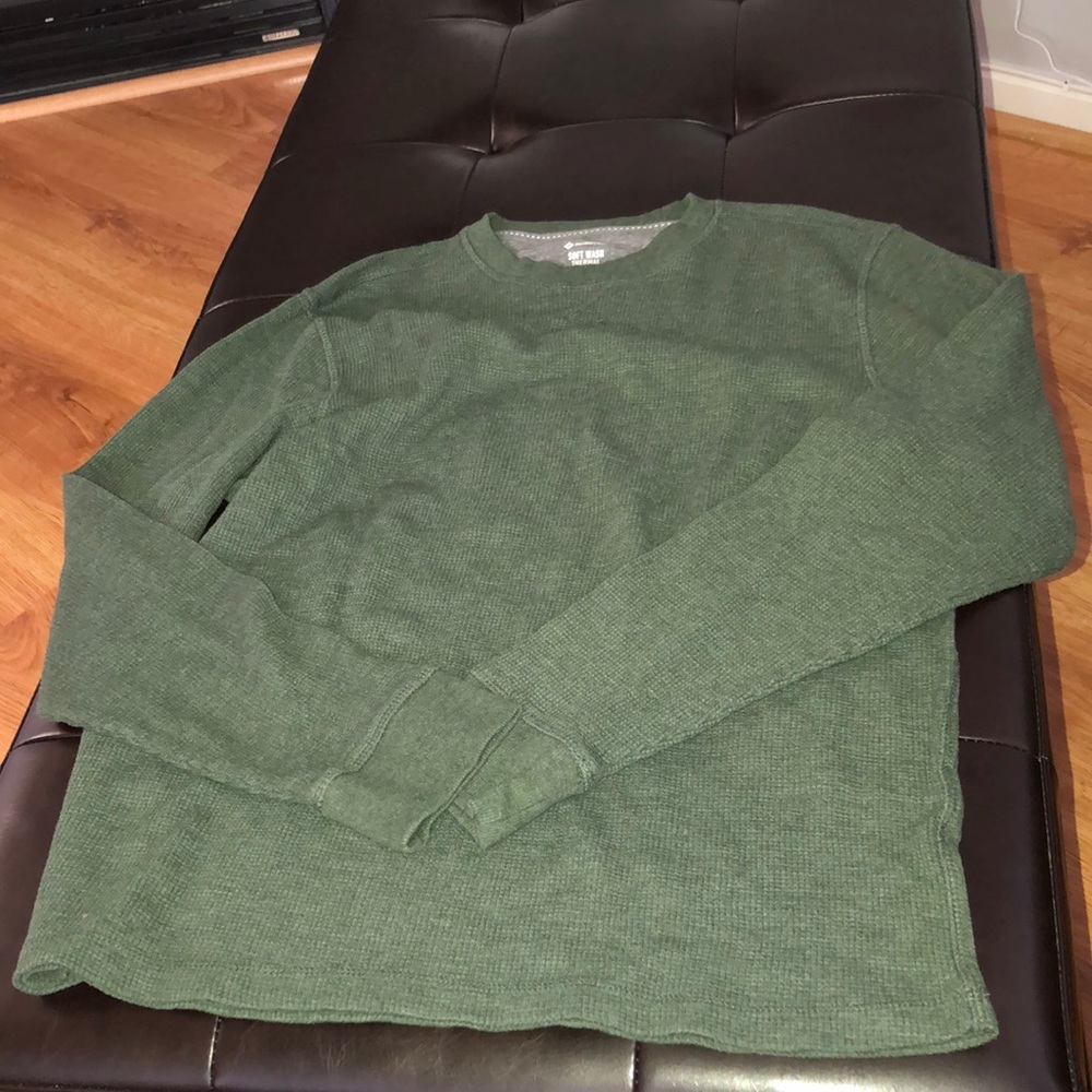 Men’s Green Soft wash thermal